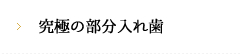 究極の部分入れ歯